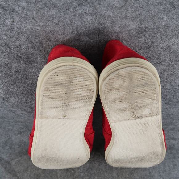 Soda Shoes Womens 8 Slip On Loafer Flats Casual Red Canvas Comfort Round Toe - Picture 10 of 10